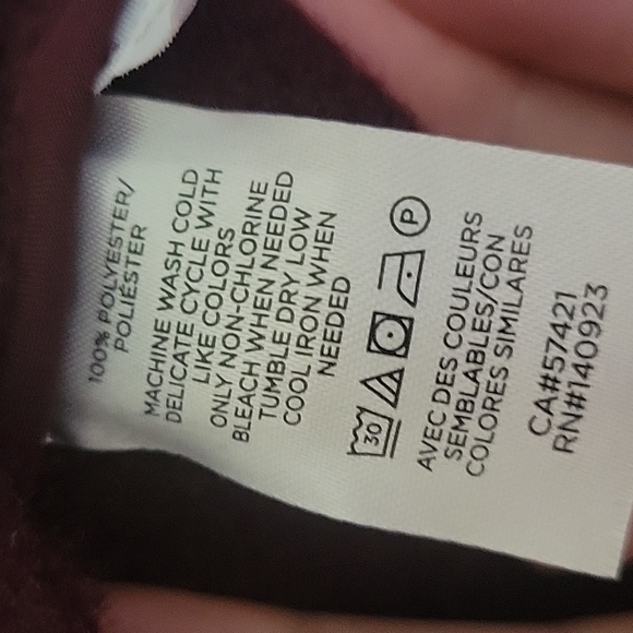 NEW! ANN TAYLOR LOFT Textured Sherpa Berry Double Breasted Coat Medium Tall. - Picture 8 of 9